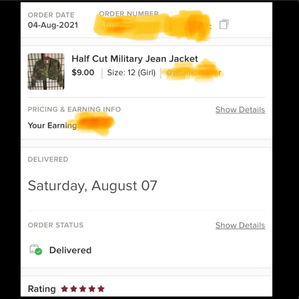 5 STAR AND QUICK SHIPPING !!